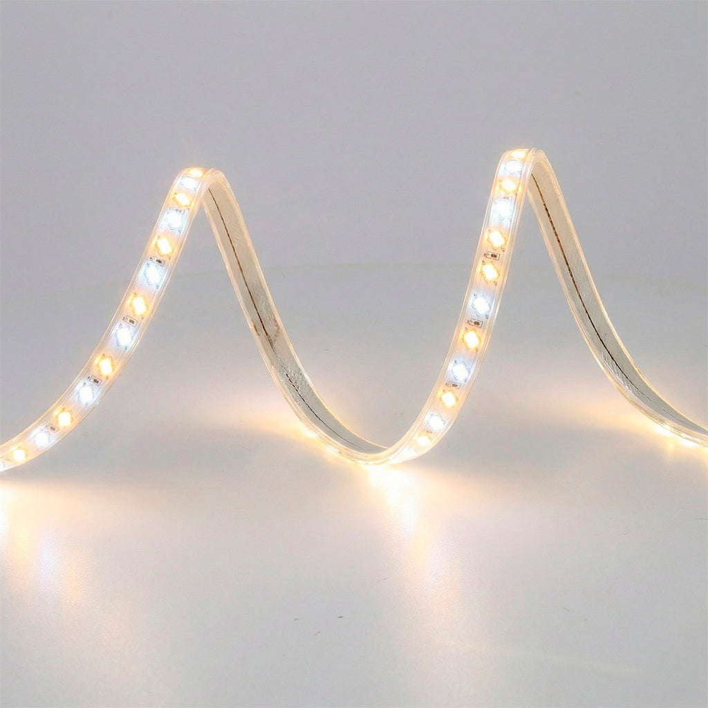 Flexibler LED-Streifen 12W/M 220VAC 120LEDs/M SMD5730 IP65 CCT (Farbtemperatur variabel) 50 Meter