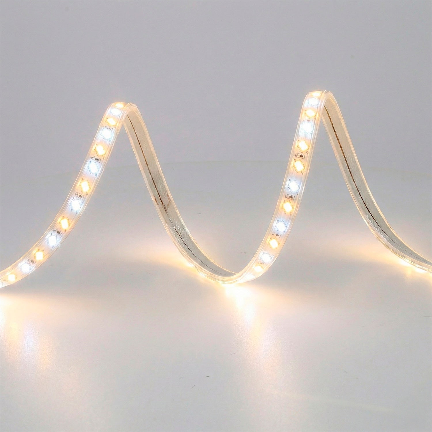 Flexibler LED-Streifen 12W/M 220VAC 120LEDs/M SMD5730 IP65 CCT (Farbtemperatur variabel) 50 Meter