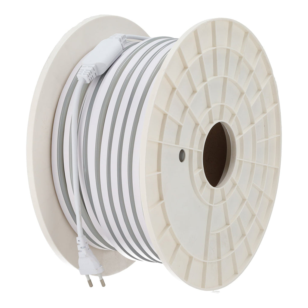 Fita LED flexível 10W/M 220VAC 120 LEDs/M SMD2835 IP65 6000ºK 50 metros