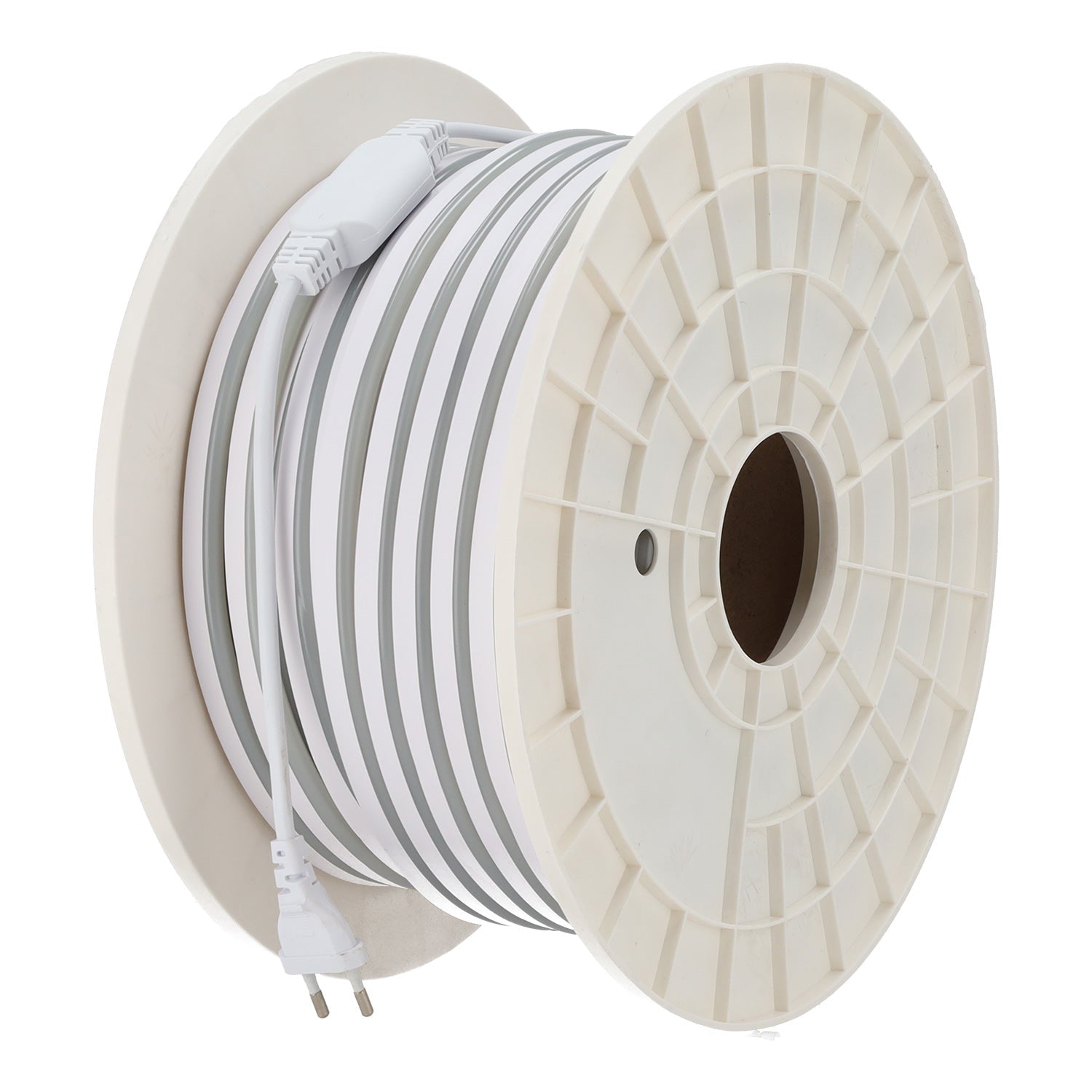 Fita LED flexível 10W/M 220VAC 120 LEDs/M SMD2835 IP65 6000ºK 50 metros