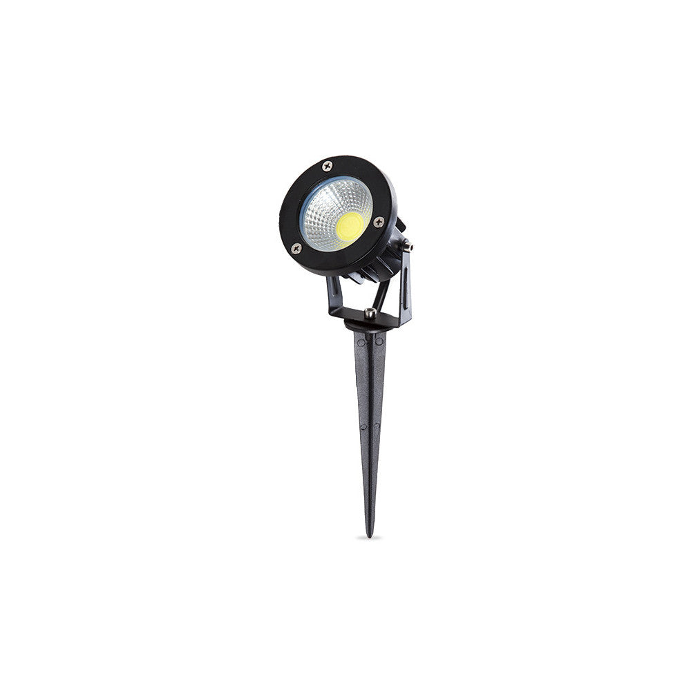 Pacote de 6 Focos LED para Jardim 9W 758Lm 2700ºK Spike 50.000H [SL-CPDC09-9W-WW-PK6]
