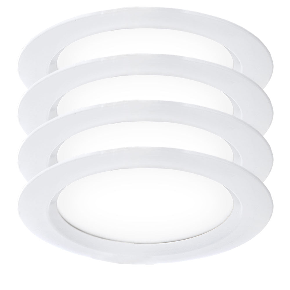 Paquete de 4 Downlights LED 24W 2.160Lm 6000ºK IP65 Baños/Cocinas 50.000H [SL-DLFS06-24W-CW-PK4]