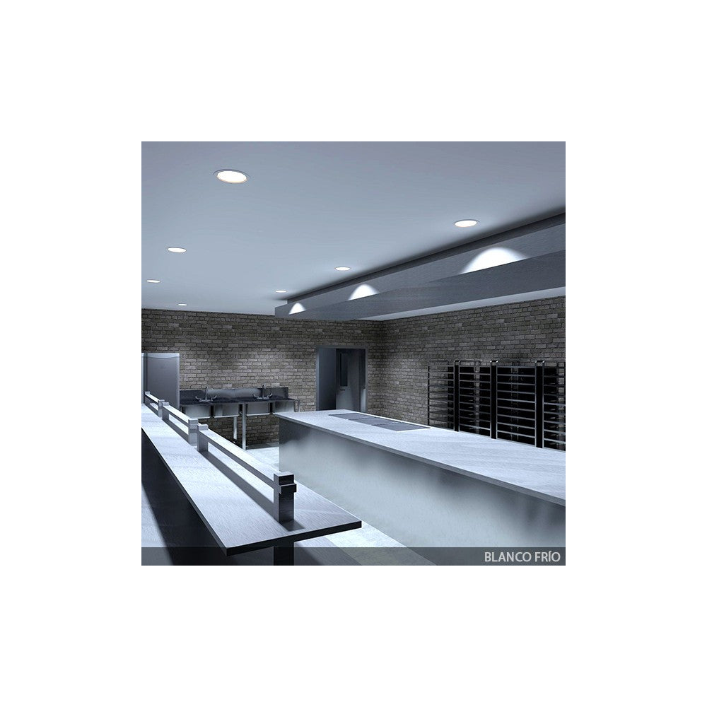 Paquete de 4 Downlights LED 24W 2.160Lm 6000ºK IP65 Baños/Cocinas 50.000H [SL-DLFS06-24W-CW-PK4]