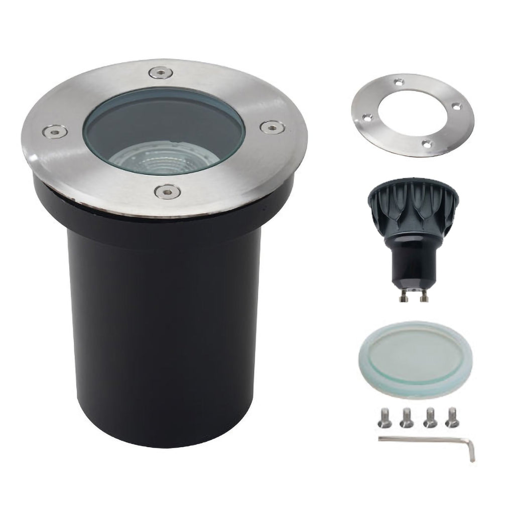 Foco embutido de jardim GU10 5W 3000K (incluído) 60º IP65