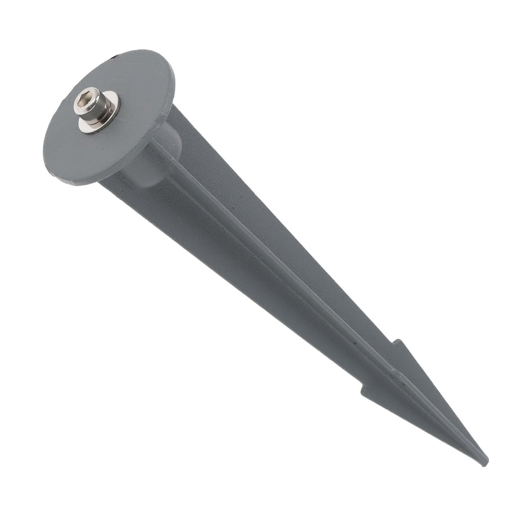 Refletor LED de 10W IP65 2700K com estaca para jardim, acabamento cinza