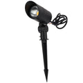 Foco LED com espeto de jardim 18W 60º IP65 3000K Acabamento preto