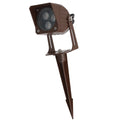 Reflector LED de 3W IP65 2700K con estaca para jardín, acabado marrón