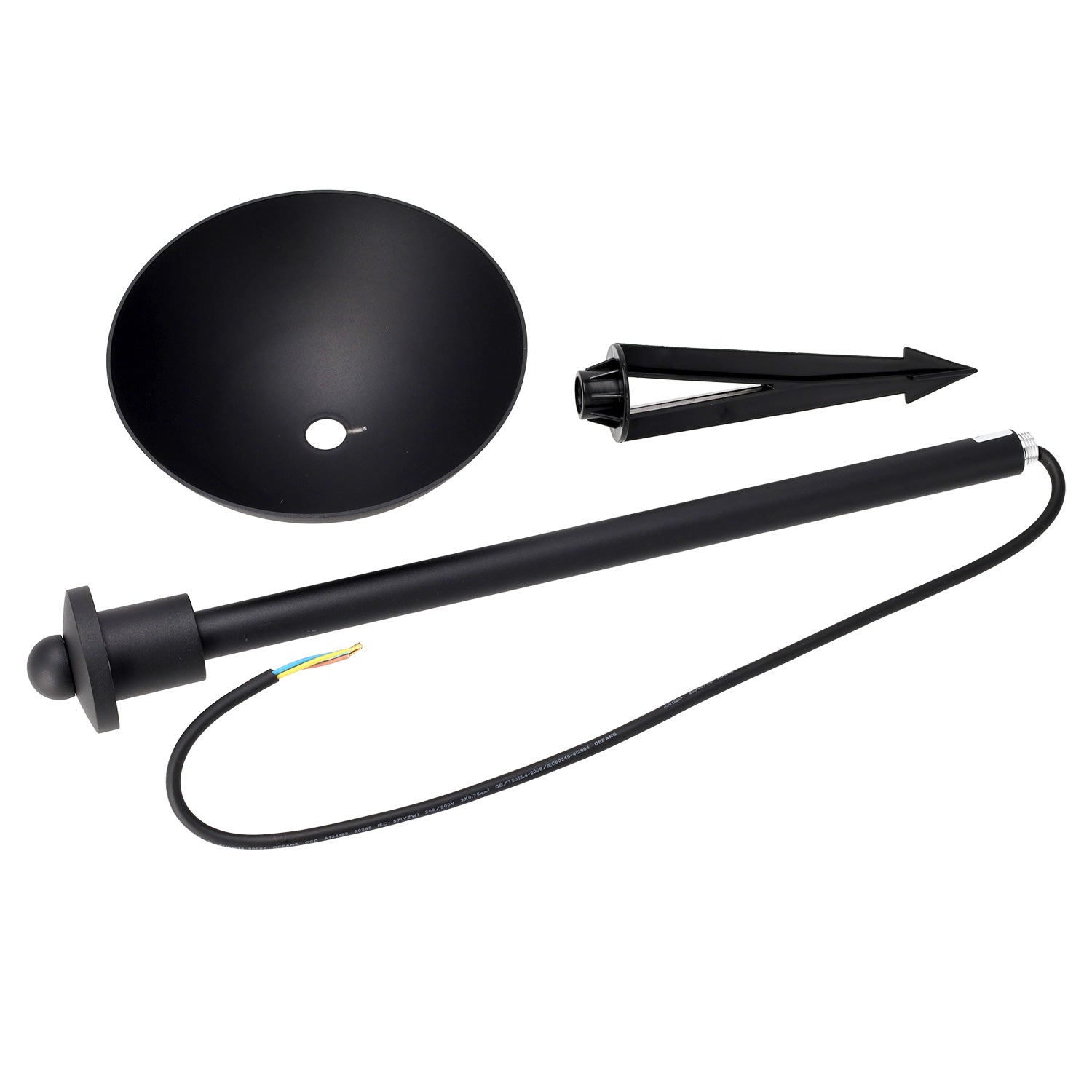 Farol LED exterior "Sarh" 70cm 7W 220VAC 3000ºK Preto