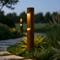 Farol LED externo "Medinipur" 60cm 10W 220VAC 3000ºK Marrom Óxido