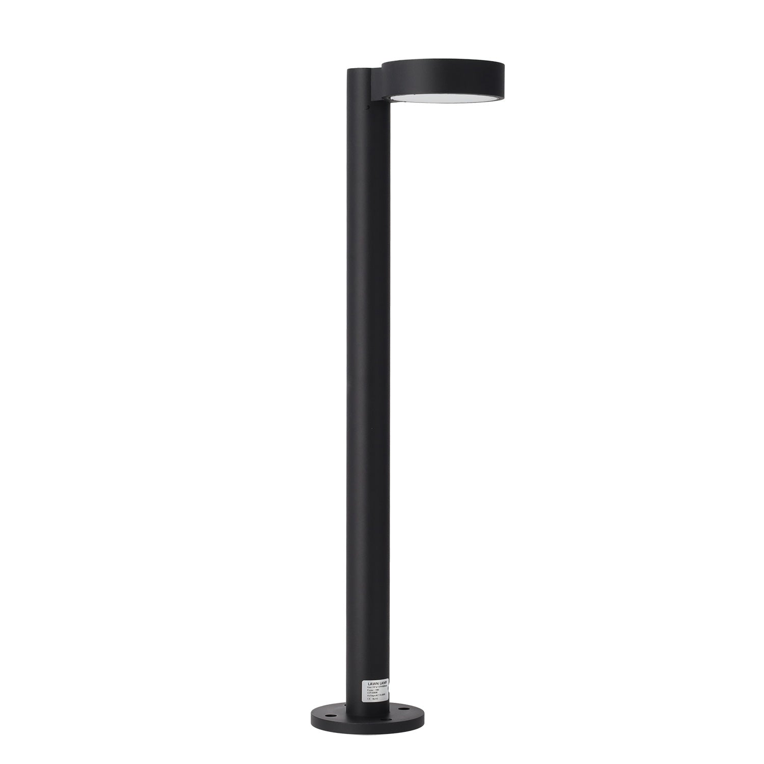 Sinalizador LED exterior "Fenglu" 60cm 10W 220VAC 3000ºK Preto
