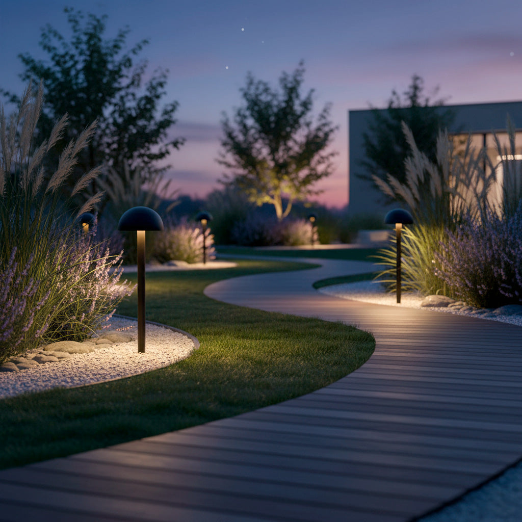 Sinalizador LED exterior "Ocala" 60cm 12W 220VAC 3000ºK Preto
