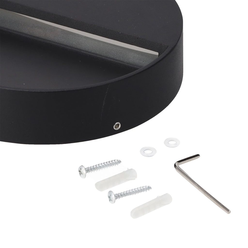 LED-Außenwandleuchte rund 7 W, IP54, 2700 K