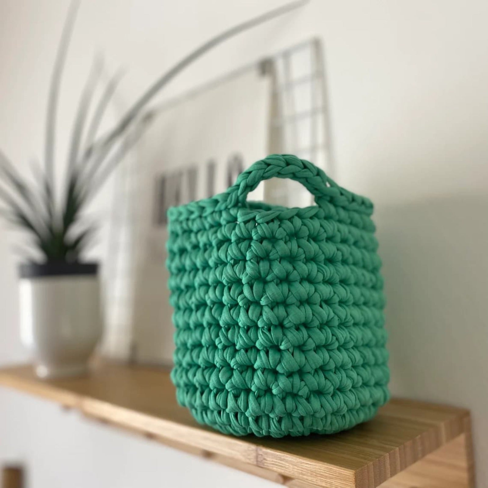 Cestas Decorativas Pequeñas - Bolsa de Almacenamiento Verde