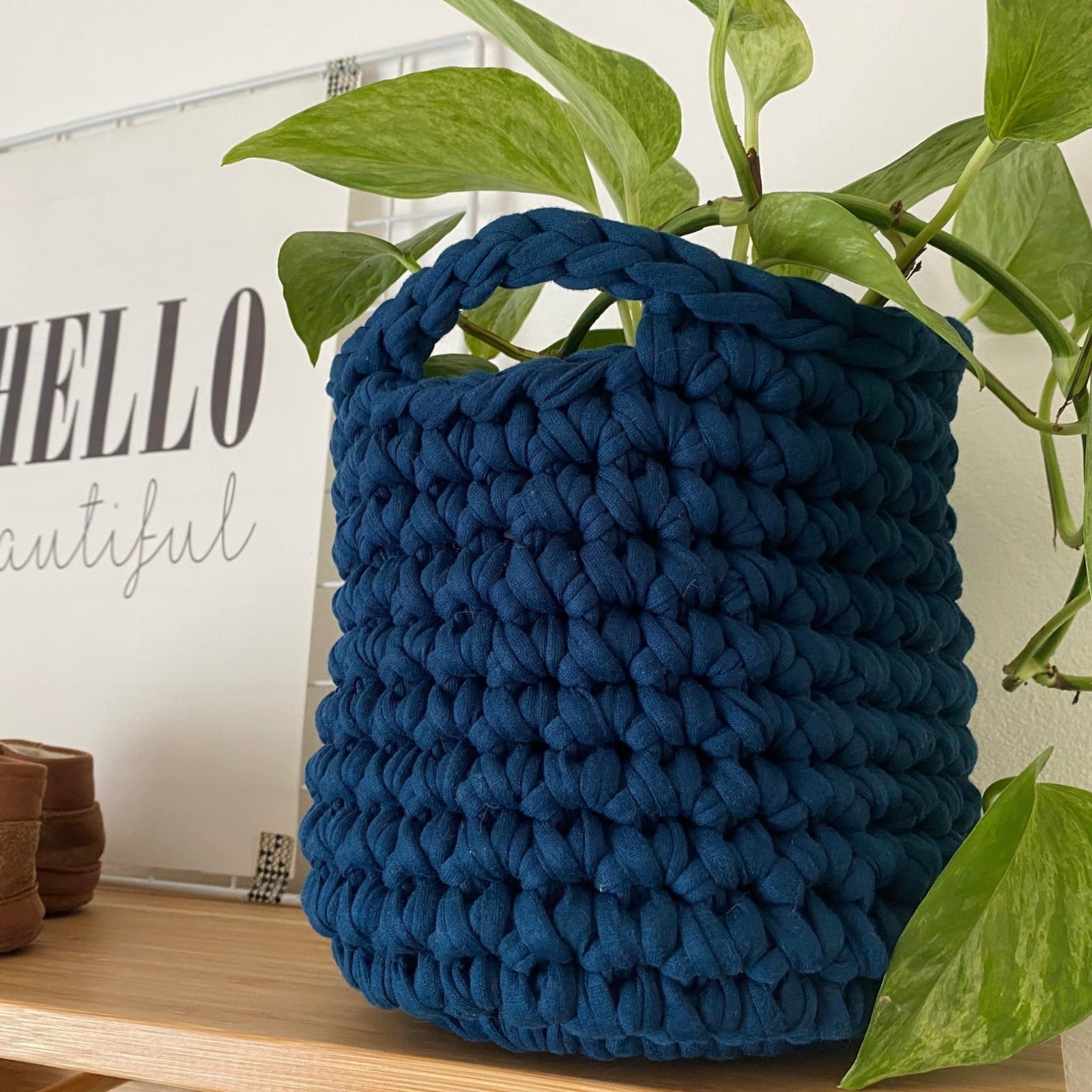 Cestas Decorativas Pequeñas - Azul Marino
