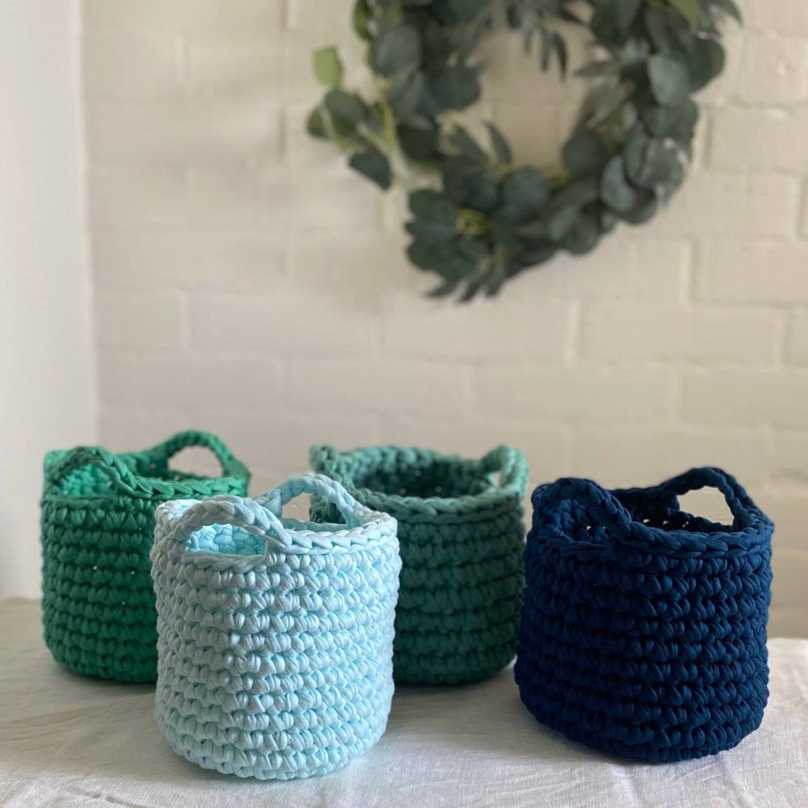 Cestas Decorativas Pequeñas - Azul Marino