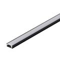 Perfil de alumínio preto para faixa de LED - difusor de opala