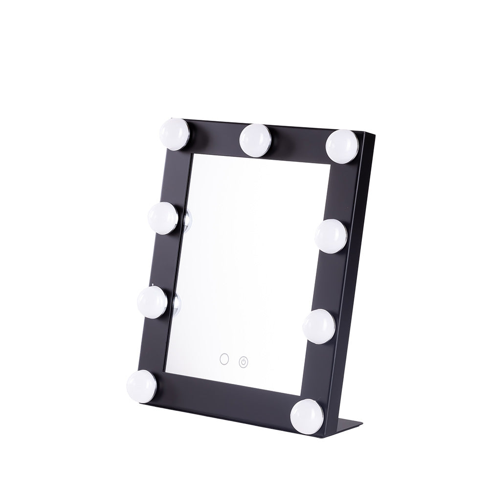 Espelho de Maquiagem Iluminado LED 4200ºk 25X29Cm Preto 40.000H [Sun-Krs250290-B]