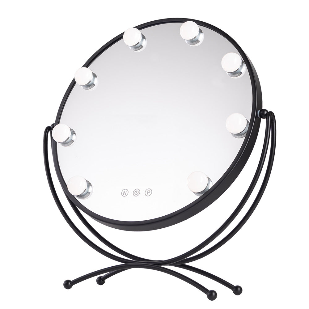 Espelho de Maquiagem Iluminado LED 4200ºk 48X43Cm Preto 40.000H [Sun-Krs-430-B]