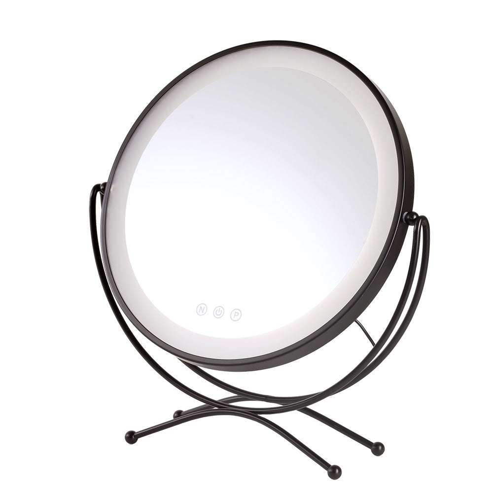 Espejo de maquillaje iluminado LED 4200ºk 48X43Cm Negro 40.000H [Sun-Krs-430A-B]