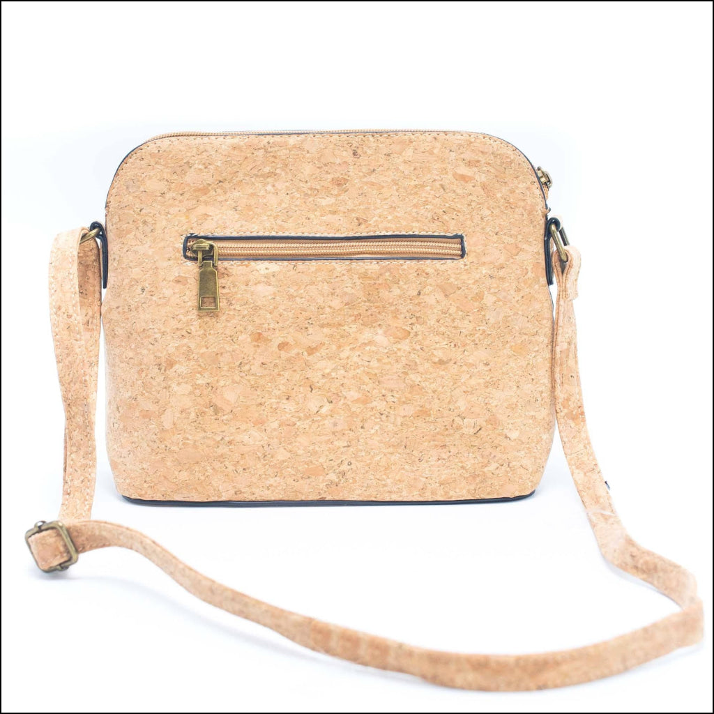 Tassel Zip Pocket Women's Natural Cork Crossbody Bag BAG-2218