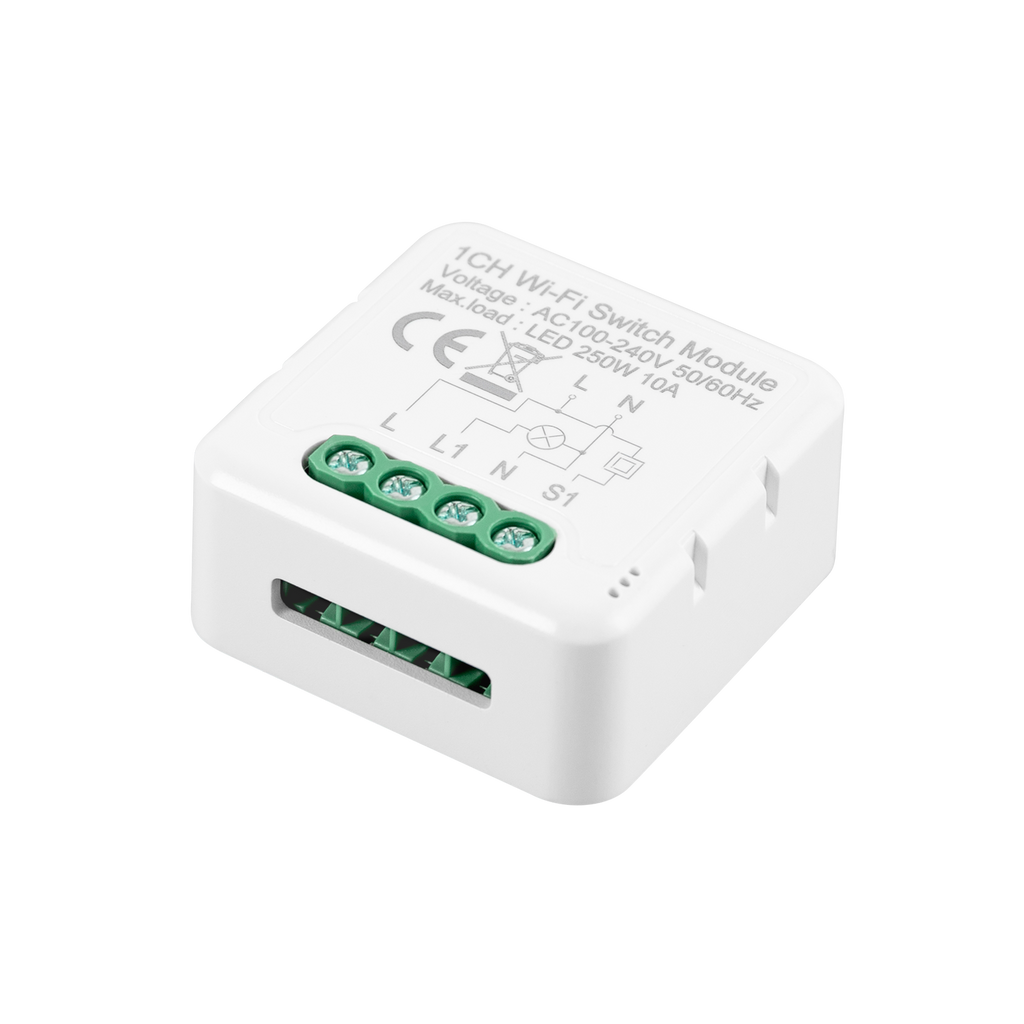Switch WiFi compatível com switch convencional e botão de pressão