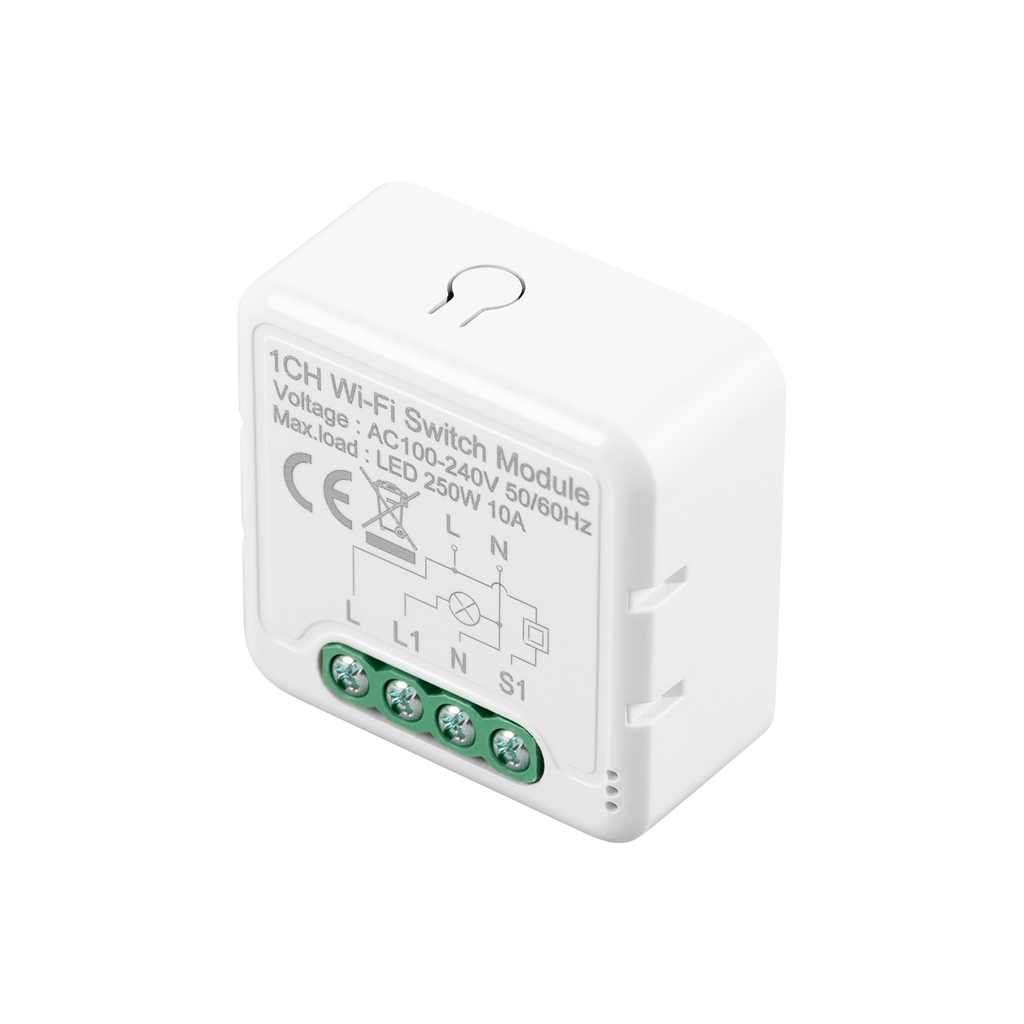 Switch WiFi compatível com switch convencional e botão de pressão