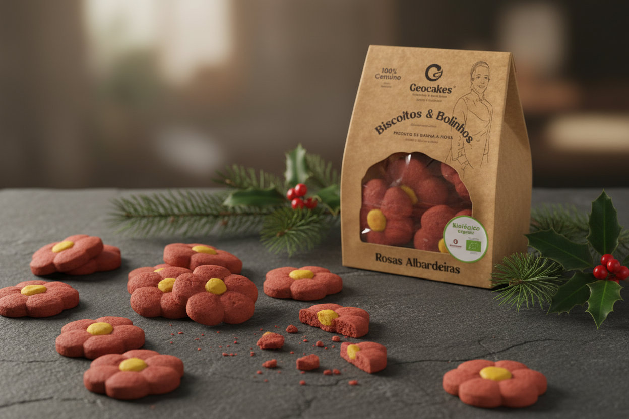 Rosas Albardeiras Biológicas, Biscoitos Artesanais (170g)