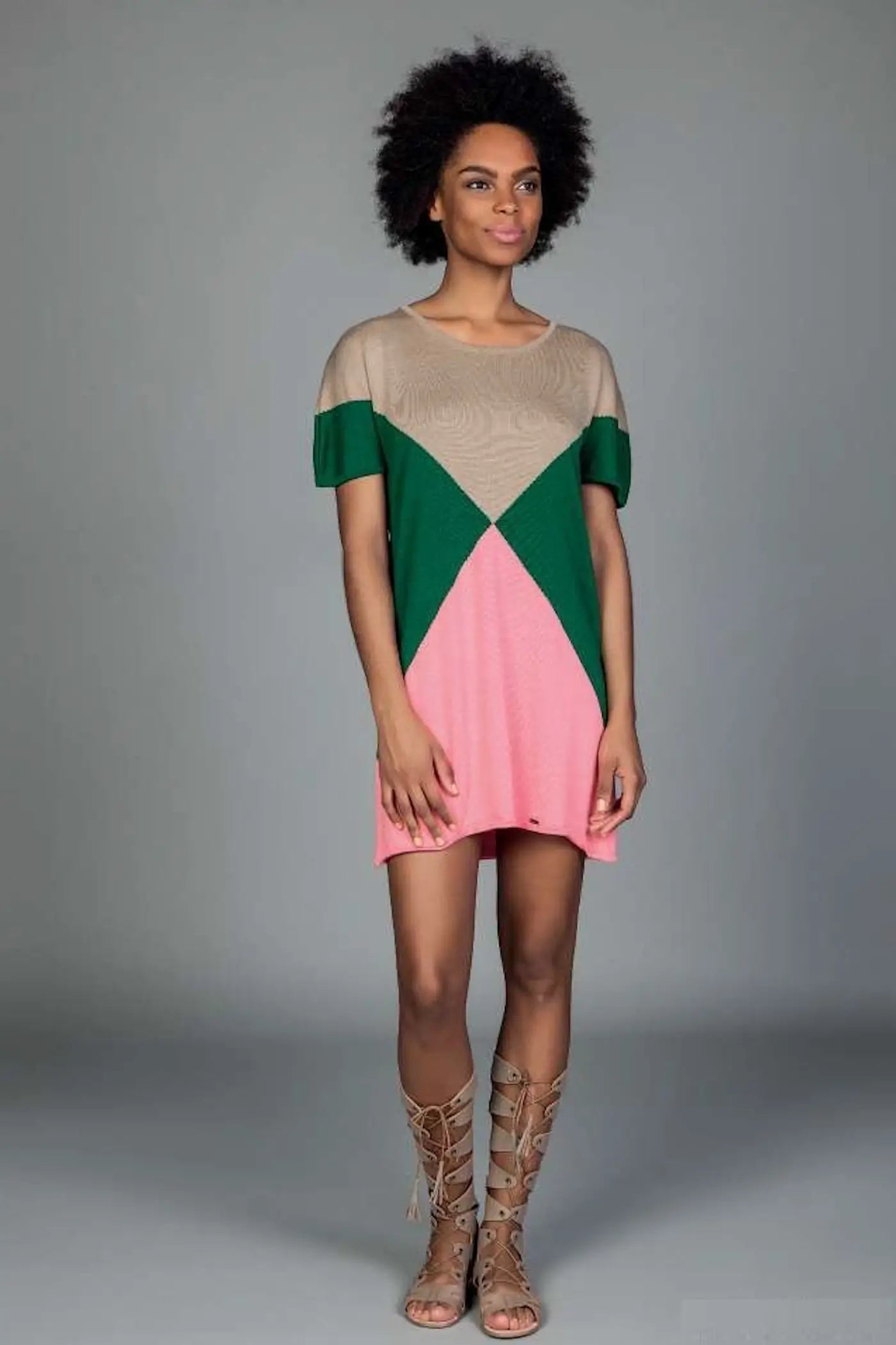 Vestido media manga