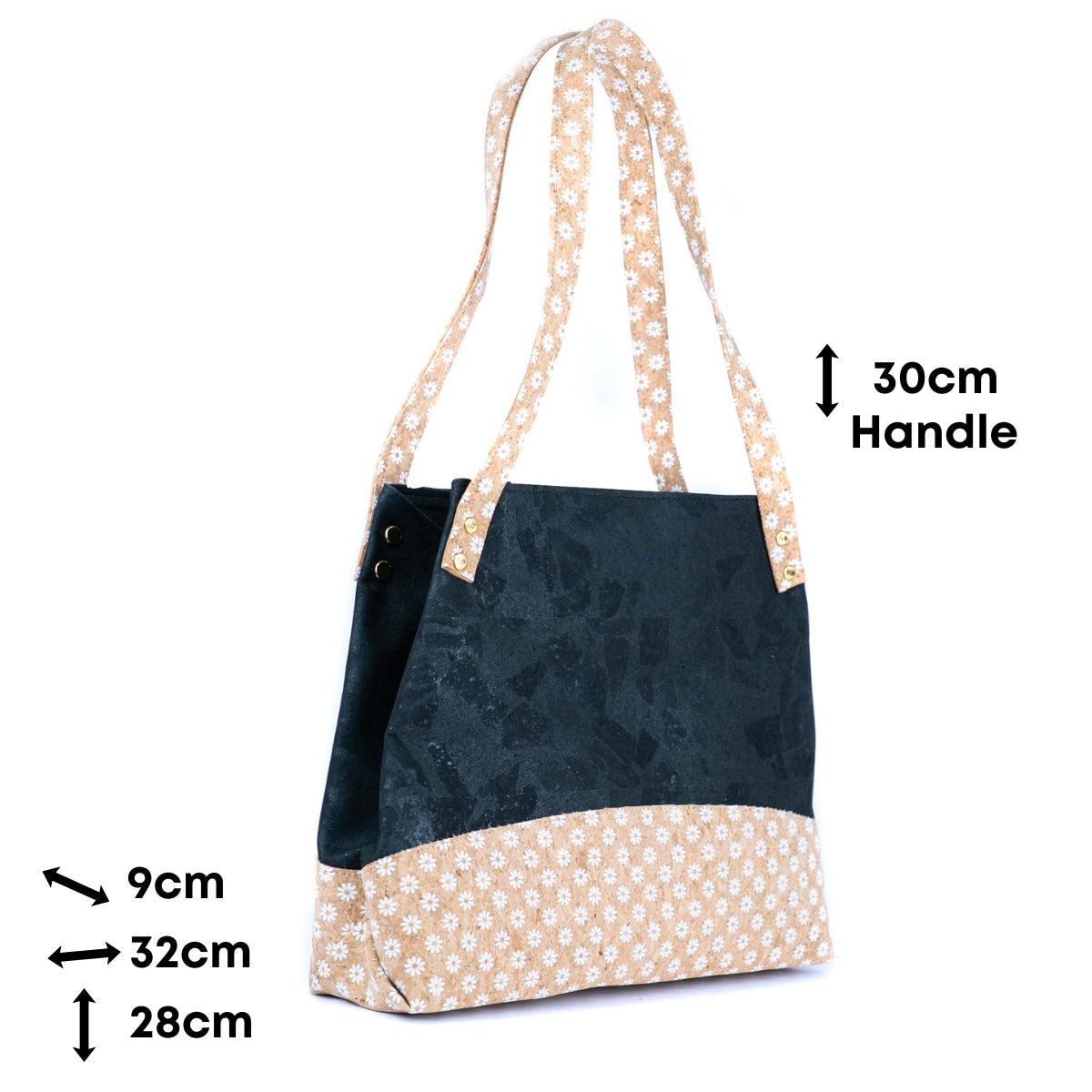 Bolso de corcho natural | Bandolera vegana BAGP-308